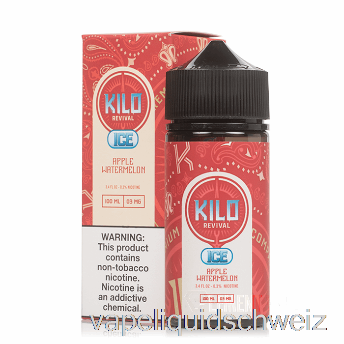 Eisapfel-Wassermelone - Kilo Revival - 100 Ml 6 Mg Vape Ohne Nikotin